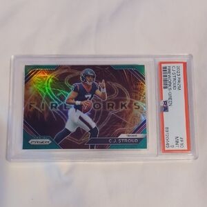 Panini Fireworks Trading Card - Green and Blue
